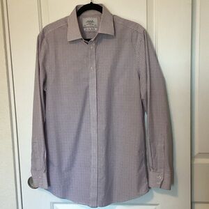 Charles Tyrwhitt non-iron, slim fit, Checkered Shirt 15.5